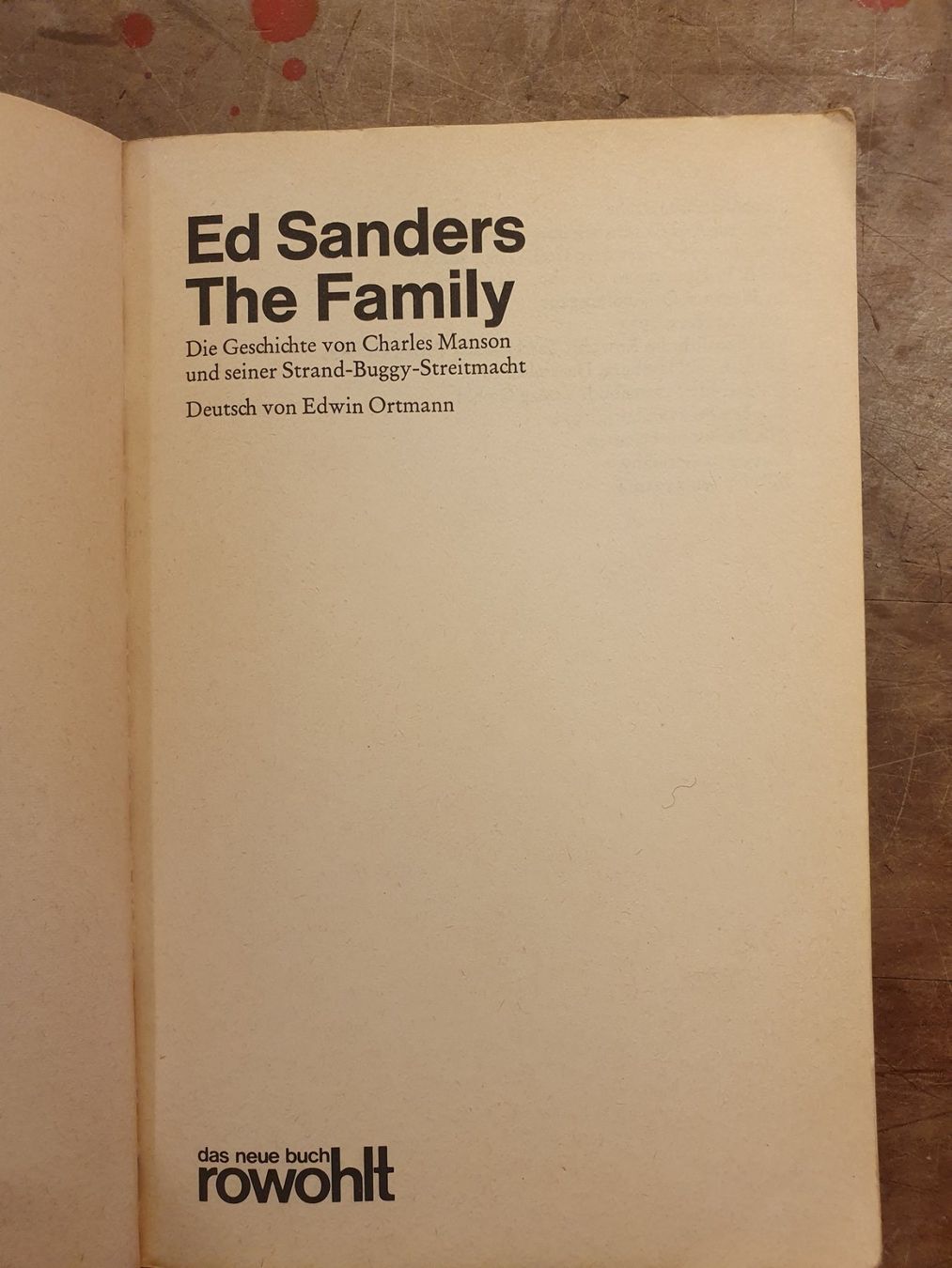 Libri: The Family - Ed Shanders - Rowohlt – Usato da Zürich venduto da loosebone 1