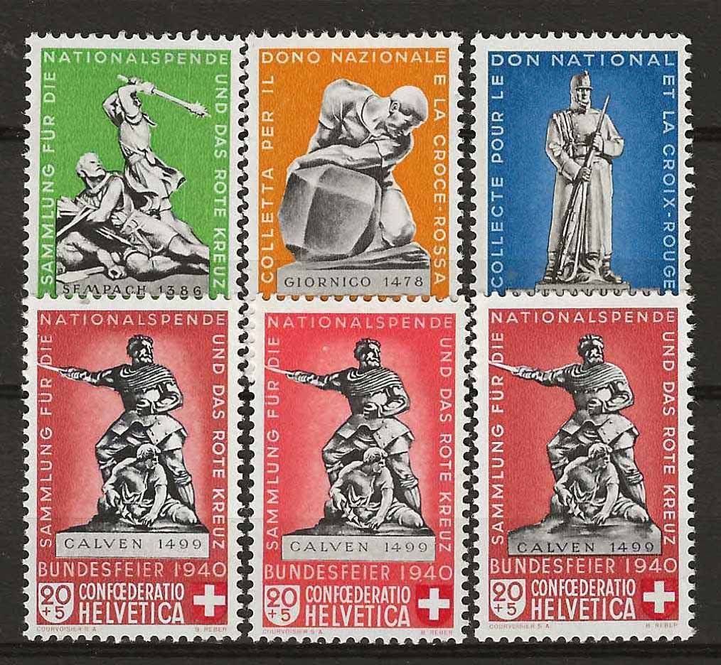 Alle Briefmarken: PP140  - Pro Patria 1940 ** – Gebraucht aus Trélex von Phil_Albert
