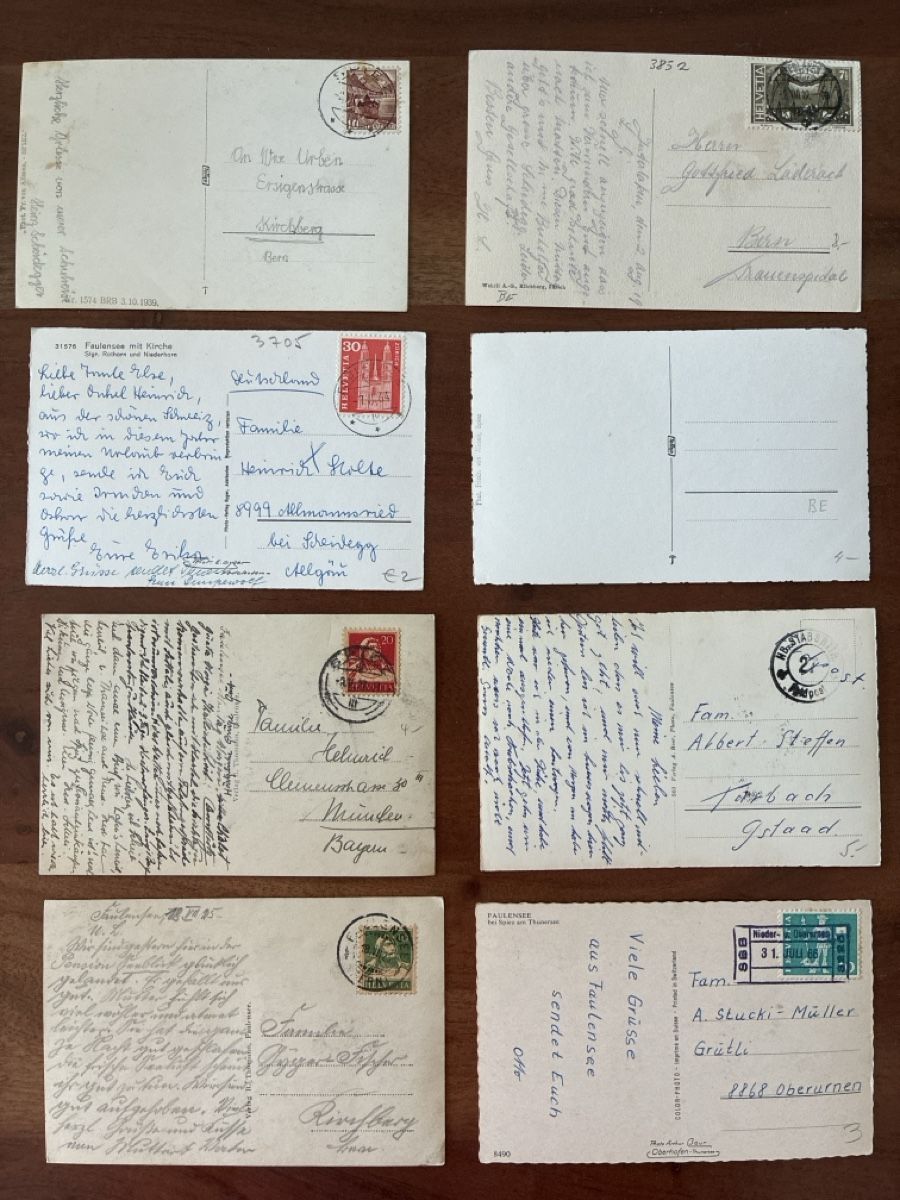 Cartes postales: 15 Ansichtskarten Schweiz von Faulensee BE – D'occasion à Oftringen par Cla.vD.74 1