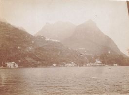 Lugano TI Panorama del lago e del Monte Brè 10.5 x 8 1900