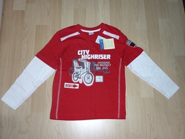 Chemises, T-shirts & Polos: Langarmshirt Jungs  Gr. 116 – Neuf avec emballage d'origine à Melchnau par BarbaraD01 2