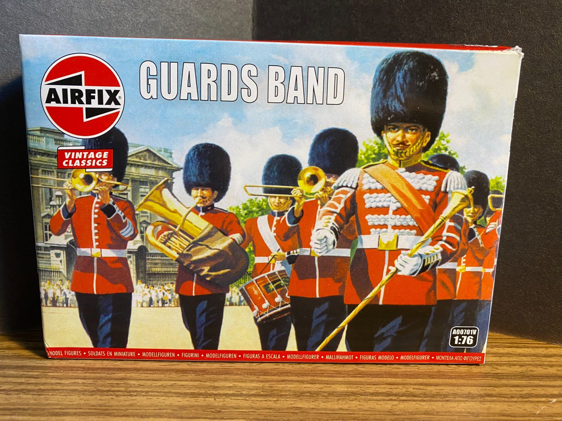 Airfix Statuette: Airfix Guards Band Modellfiguren 1:76 OVP – Nuovo e nell'imballaggio originale da Spiez venduto da Mlandcruiser
