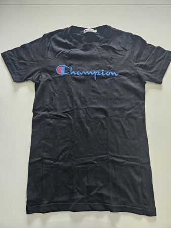 Schwarzes Champion T-Shirt, Grösse S - Top Zustand