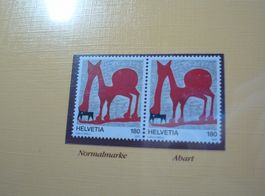 Abart 180 Rp Tiergemälde ** , 2007, Gelber Putzer am Hintern