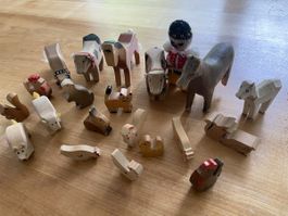 Holztiere zum spielen