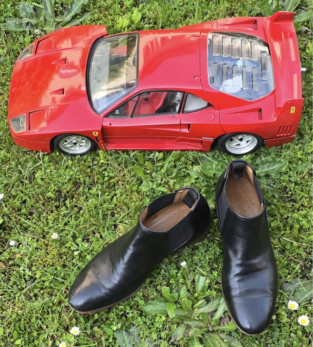 Scarpe da uomo: Bologna Construction Stiefeletten, Echtleder, Gr. 41 – Usato da Zürich venduto da thovala