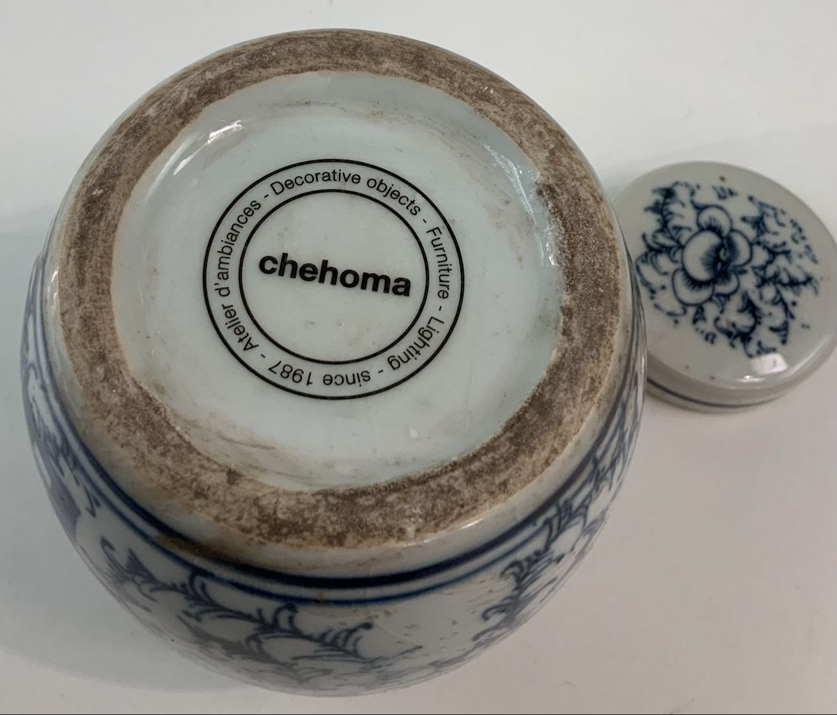 Tutte le decorazioni: Petit pot à gingembre double bonheur bleu/blanc – Usato da rolle venduto da Tontonjulot 6