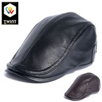 ✅ NEU Männer Barette / Hut Retro - PU-Leather