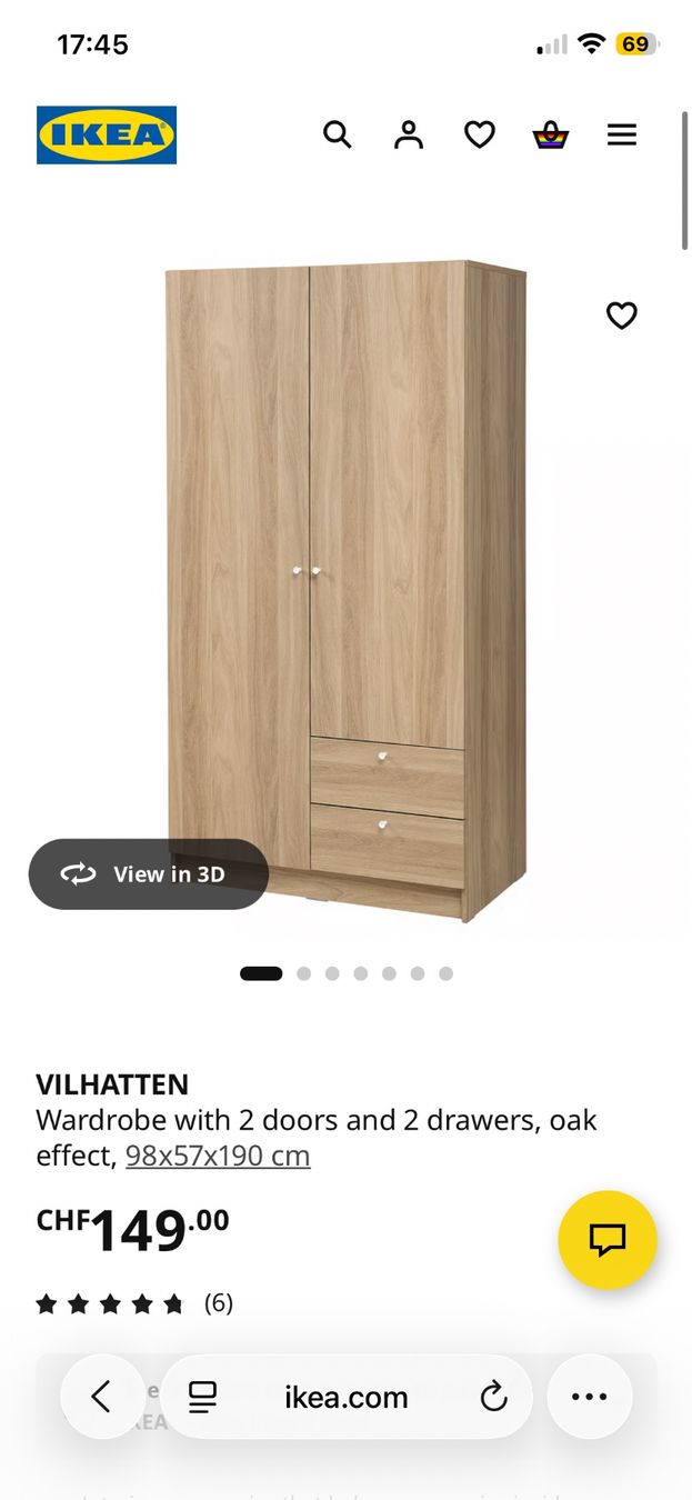 Ikea Schränke: VILHATTEN wardrobe IKEA – Gebraucht aus Zürich von mar_x6ml