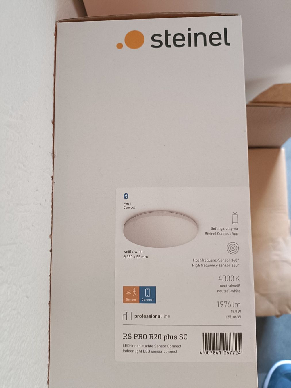 Steinel Lampen: Steinel LED-Deckenleuchte RS PRO R20 Plus HF BT – Neu und originalverpackt aus Holderbank AG von Sasagem