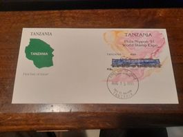 Tanzanie - Premier Jour d'émission 1991 - Expo Philatélie 49