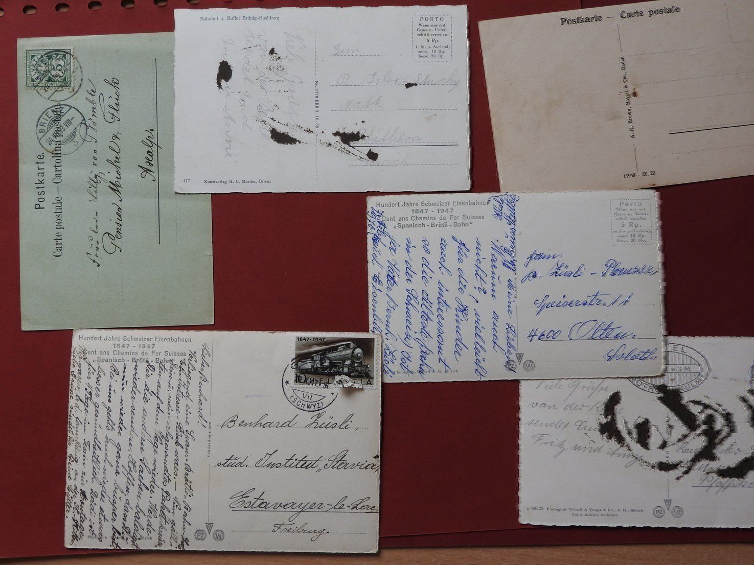 Cartoline postali: 6 AK Motiv Eisenbahn !!!! – Usato da Rain venduto da 999-800-K 8