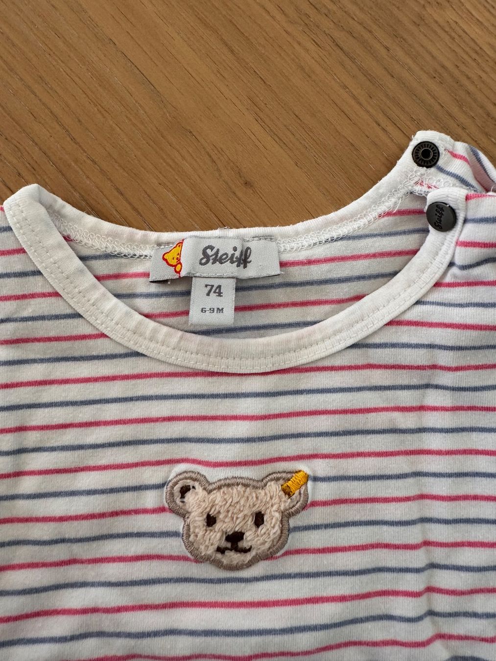 Steiff Camicie, Top & T-shirt: gestreiftes kurzarm T-Shirt, Steiff, 74 – Usato da Zumikon venduto da ver_zbp8