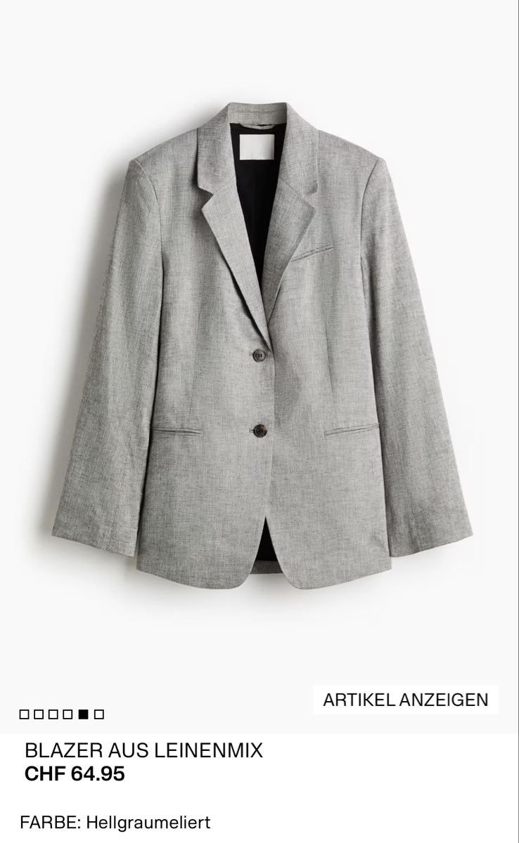 H&M Giacche: Oversized Blazer aus Leinenmix – Nuovo (secondo la descrizione) da Uitikon Waldegg venduto da MGC 2