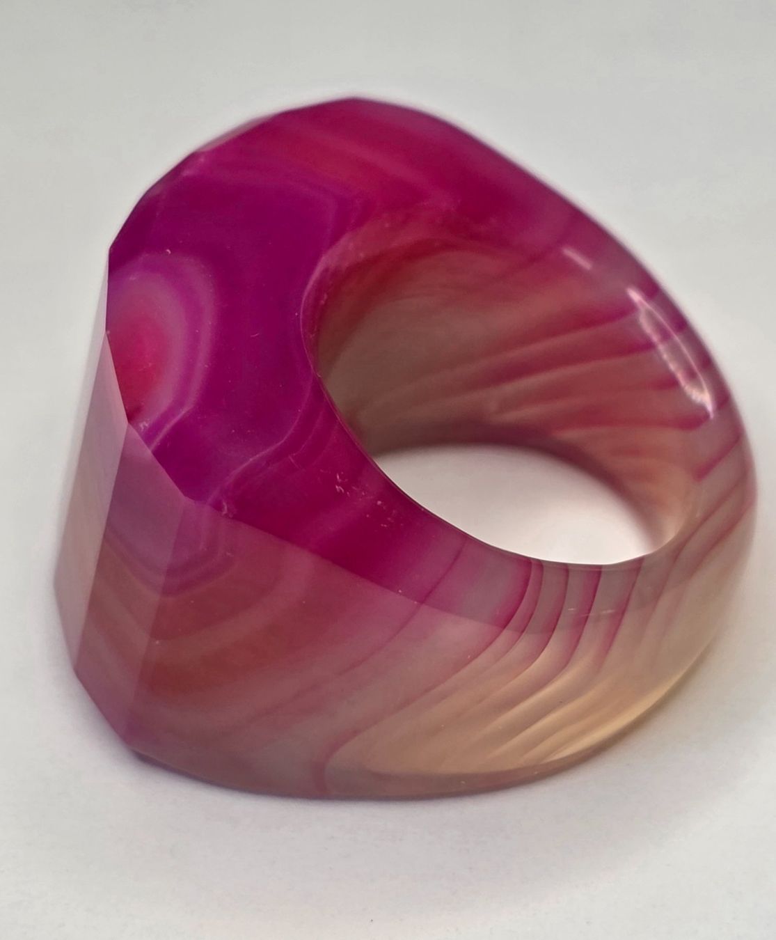 Anelli: Pink crystal Agate Fullstone Fingerring – Nuovo (secondo la descrizione) da Zürich venduto da benedikt12 5