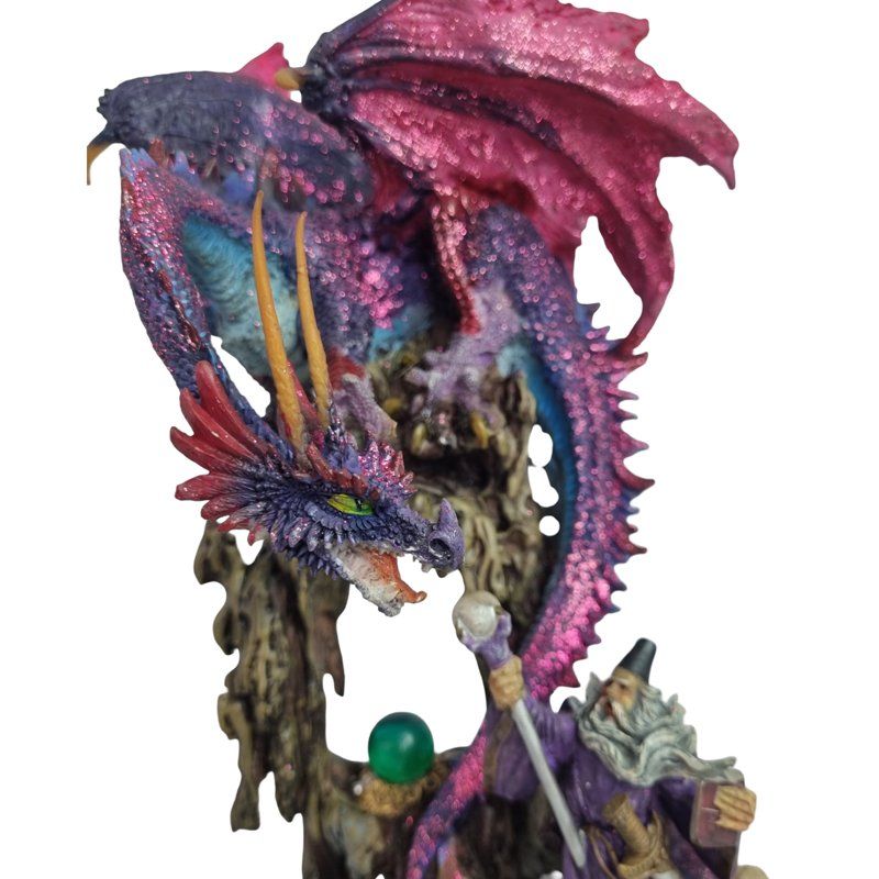Figurines: ELEGATE Drache mit Zauberer | 35 x 16 cm – D'occasion à Wangen b. Olten par Restwert_Wangen 3