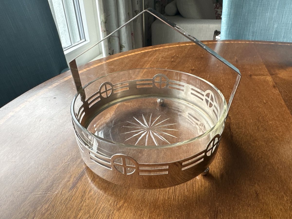 Bicchieri: Art deco vintage  Serving Dish with Handle – Usato da Forch venduto da ays_5lbc