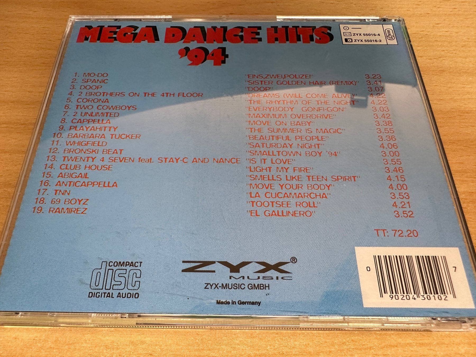 CDs: Various – Mega Dance Hits '94 – Gebraucht aus Rikon im Tösstal von Alpenmutz 1