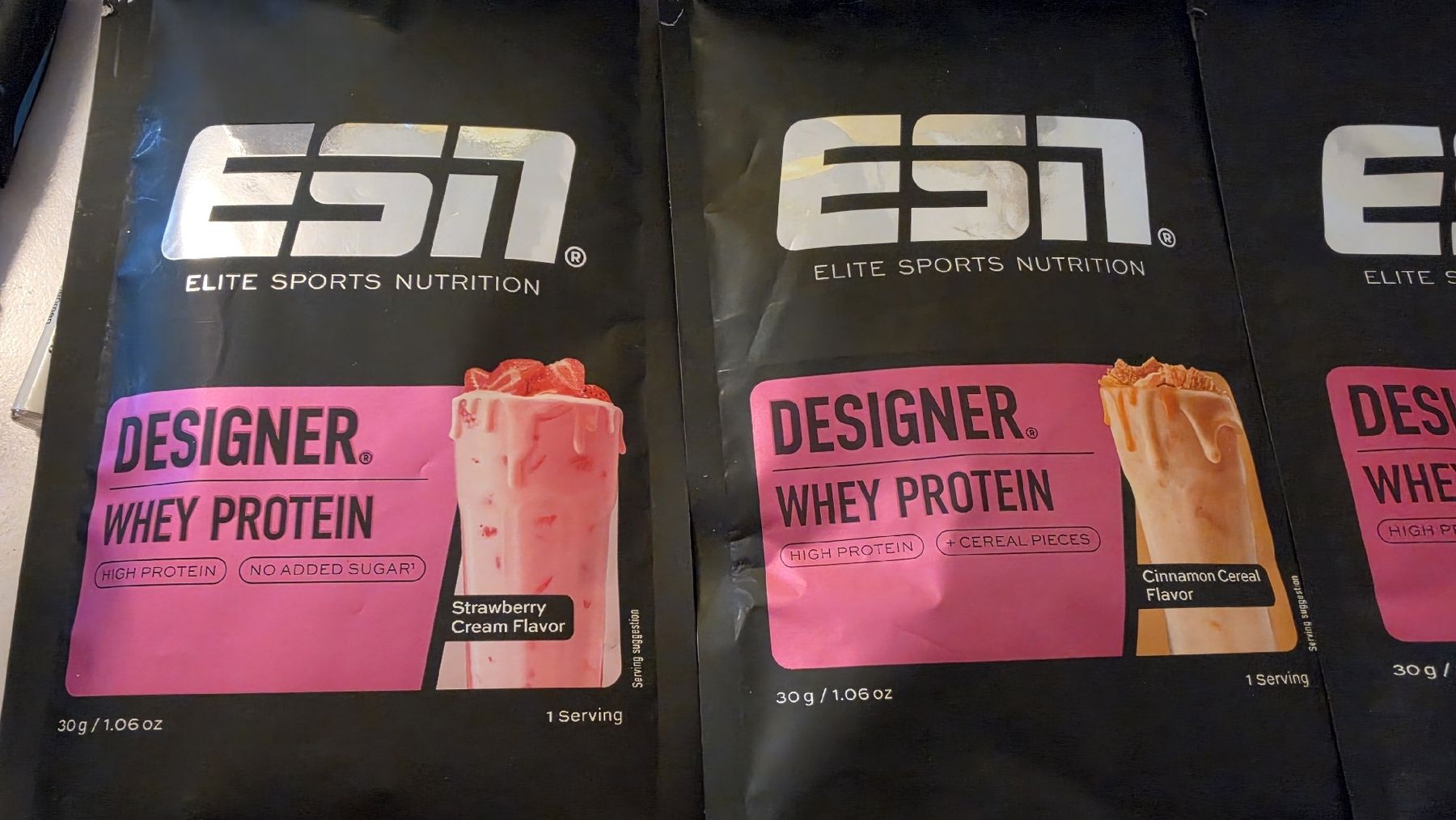 Esn Lebensmittel & Spezialitäten: ESN Designer Whey Proben 4x 30 Gramm – Neu (gemäss Beschreibung) aus Muhen von Savana16 2