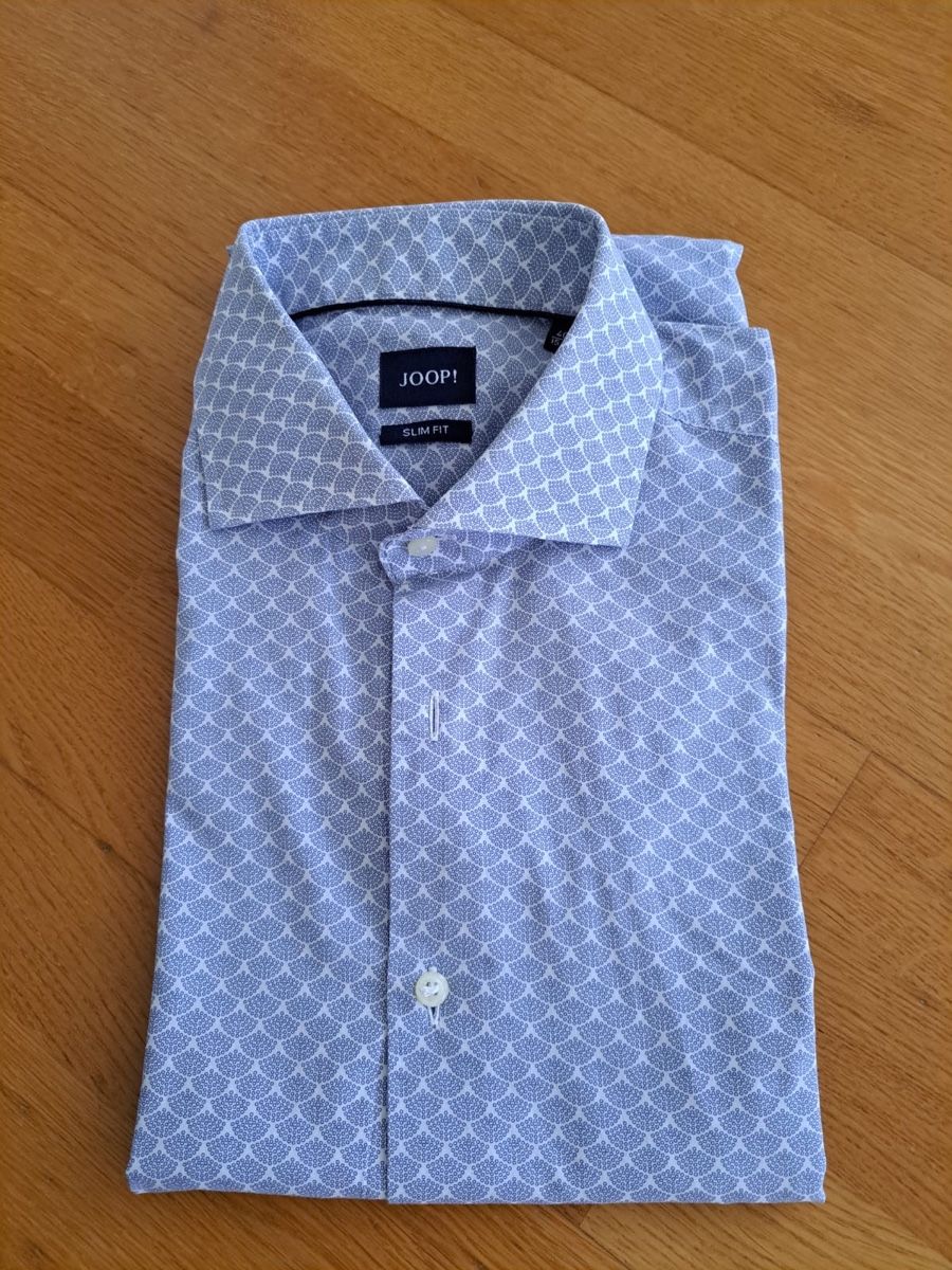 Hemden: Hemd Olymp body fit Hellblau gemustert Gr. 40 – Neu (gemäss Beschreibung) aus Balzers von lea_sy5p