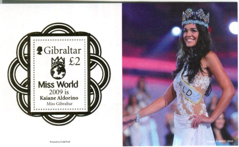 Tous les timbres: Block "Miss World". Gibraltar. – Neuf avec emballage d'origine à Basel par Butsch5