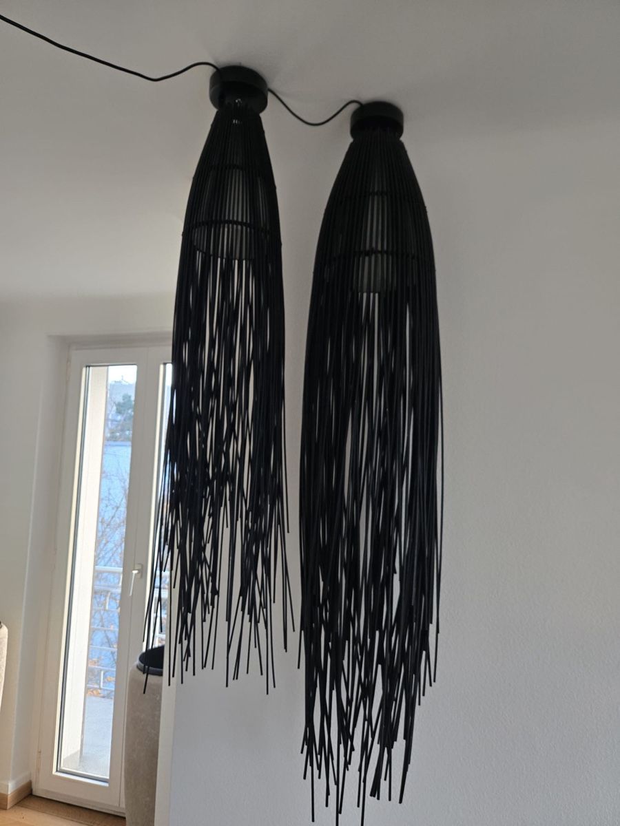 Lampadari & plafoniere: 2 Hängelampen aus Bambus – Nuovo (secondo la descrizione) da Zürich venduto da Se_t75g 1