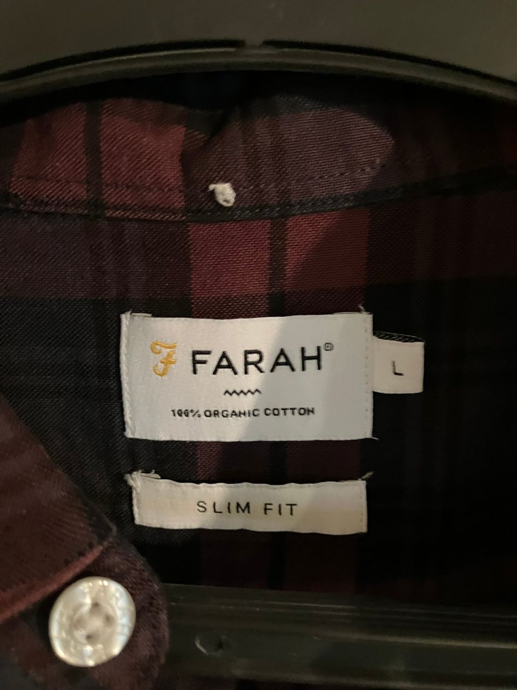 Camicie: Farah Hemd blau rot kariert - L – Usato da Winkel venduto da Studi66 2