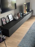 Rimadesio Sideboard (L=3,85m) Wandhängend schwarz, selten,