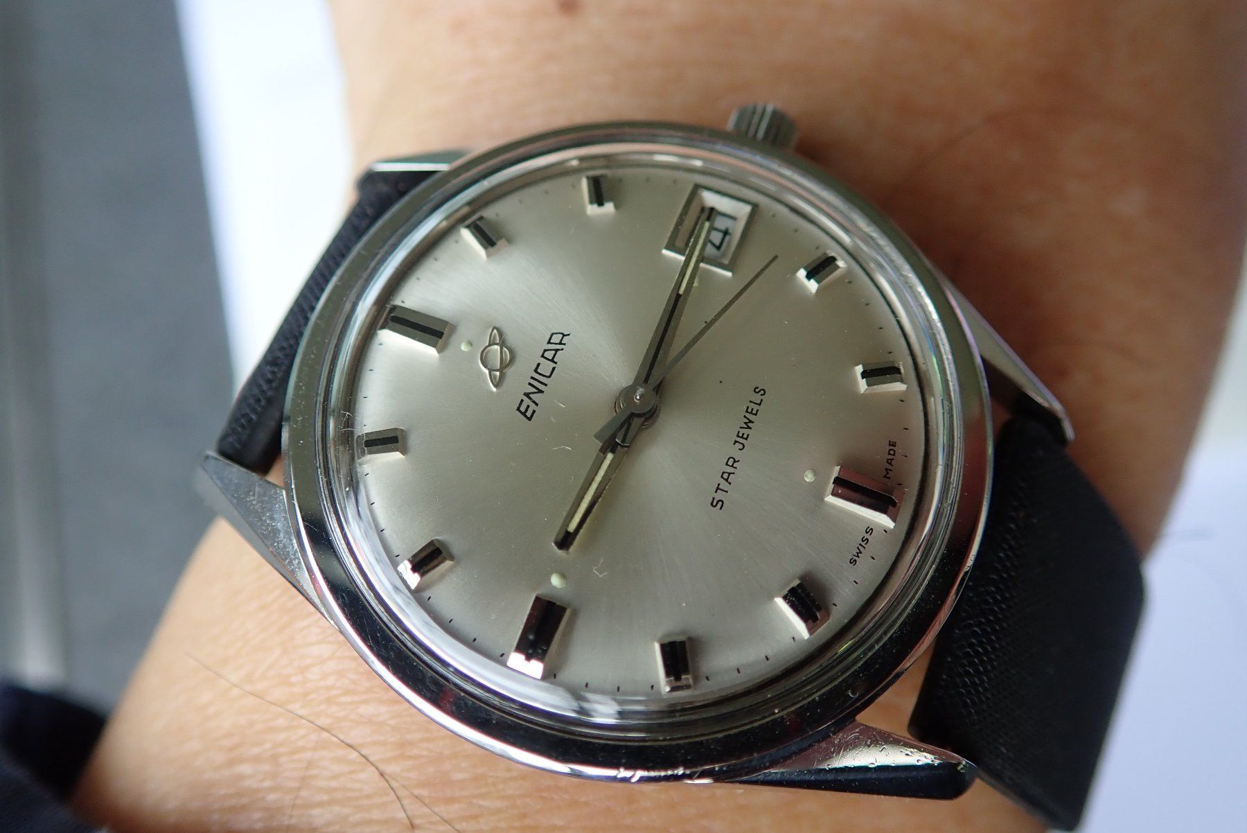 Enicar Orologi: VINTAGE!! ENICAR AUTOMATIC MIT DATTUM – Usato da Wohlen AG venduto da kingwatcheshere 1