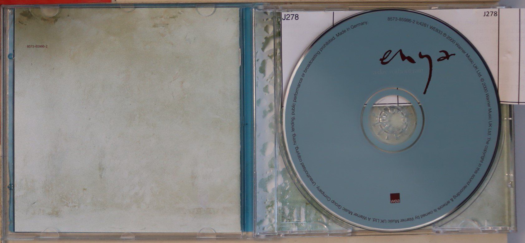 CD: Enya – A Day Without Rain – Usato da Luzern venduto da CONTENTI 1