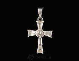 ELEGANTER KREUZ ANHÄNGER IN (925) STERLINGSILBER
