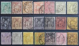 Frankreich ex. Kat. 59-82 gest. 1870/99 Kat. 335 Euro