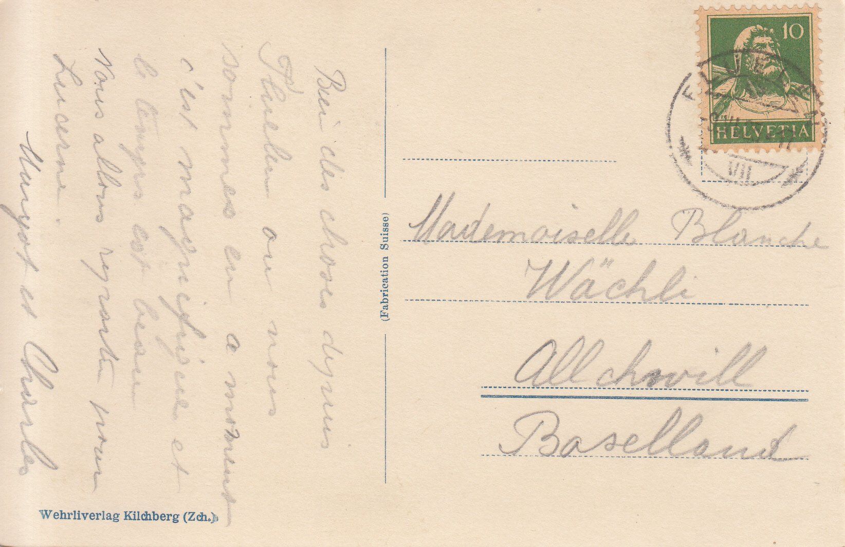 Cartoline postali: Tellskapelle 1925 – Usato da Bürglen TG venduto da StampGraf 1