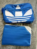 Adidas Umhängetasche und Laptoptasche blau gebraucht