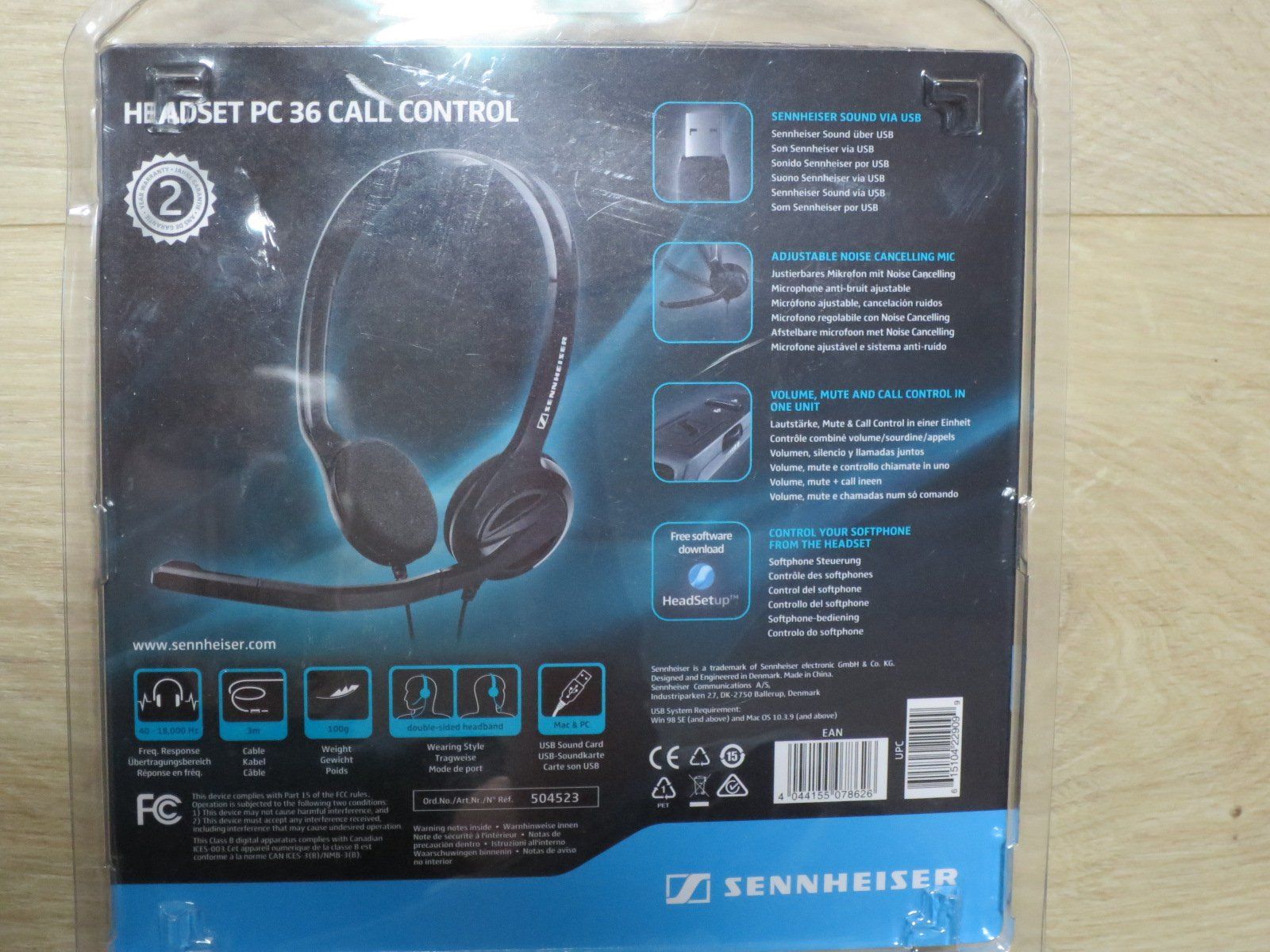 Sennheiser Cuffie: Sennheiser Noise Cancelling Mic Stereo USB Headset ab 1sFr – Nuovo e nell'imballaggio originale da Gundetswil venduto da Maegez 2