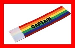 Regenbogen Captainbinde Fussball Unihockey Toleranz Gay LGTB