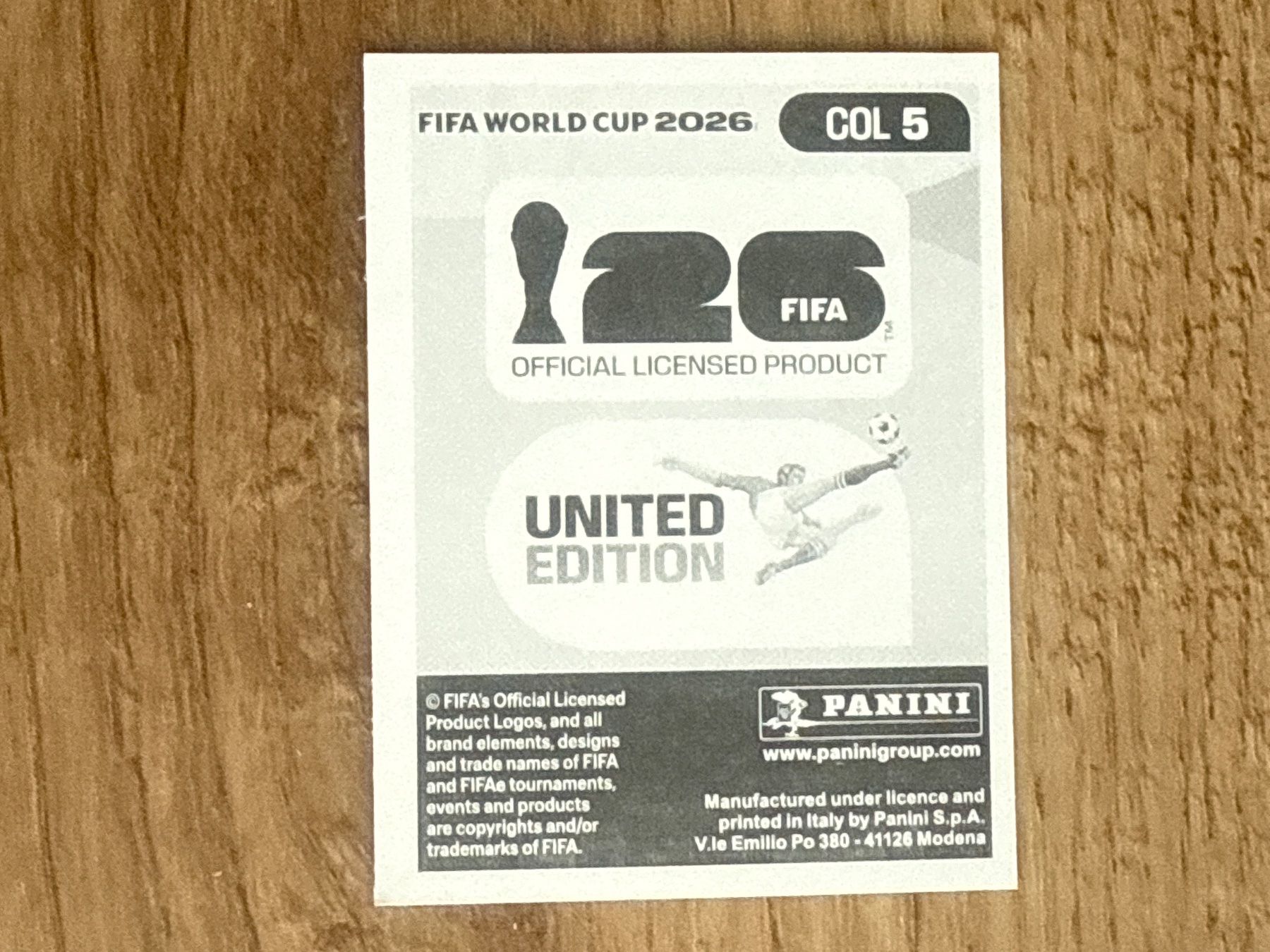 Panini Sammelbilder & Trading cards: FIFA World Cup 2026 Sticker Yerry Mina COL 5 – Gebraucht aus Glattbrugg von Schweigmatt 1