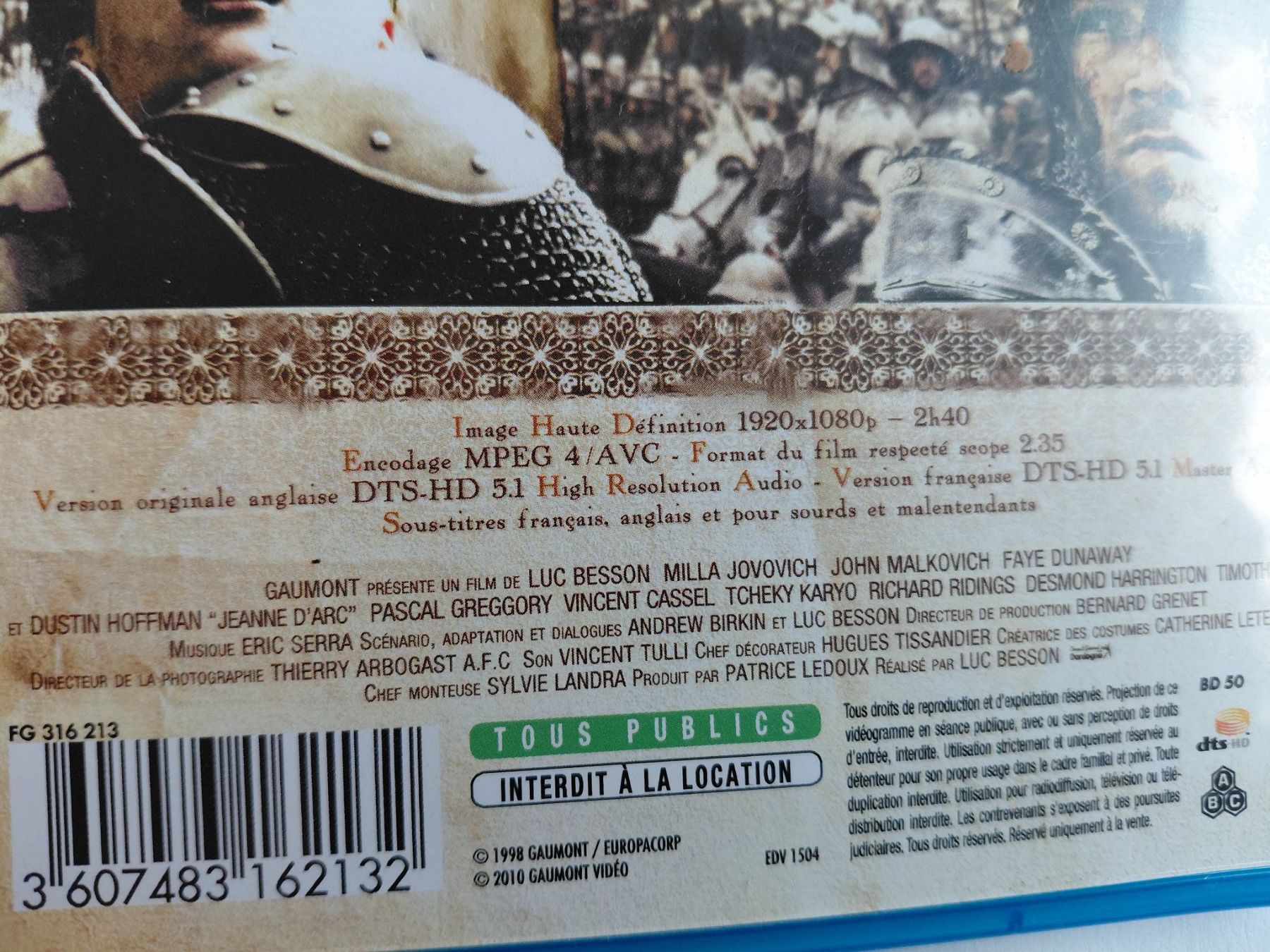 Tutti i DVDs: Jeanne d'Arc – Usato da Denges venduto da Hellboy10 2