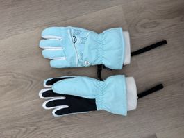 Gants de ski enfant, turquoise, très bon état, taille 12