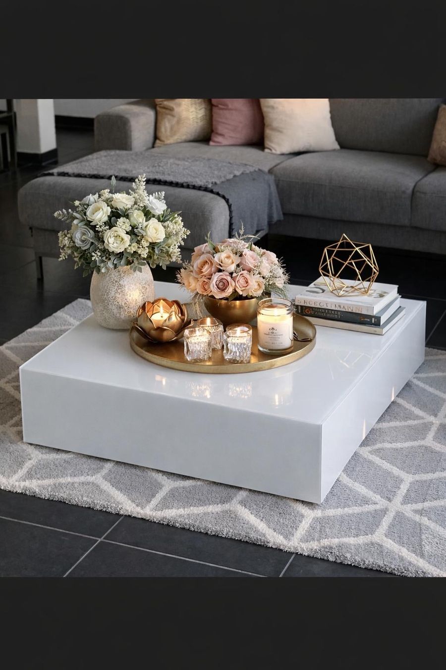 Tavoli: Table basse en verre mate - Etat neuf! – Usato da Biel/Bienne venduto da Betty74