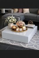 Table basse en verre mate - Etat neuf!