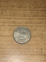 1 Schweizer Franken aus Silber JG 1963