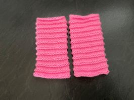 Handgestrickte Pulswärmer Amedisli Rosa