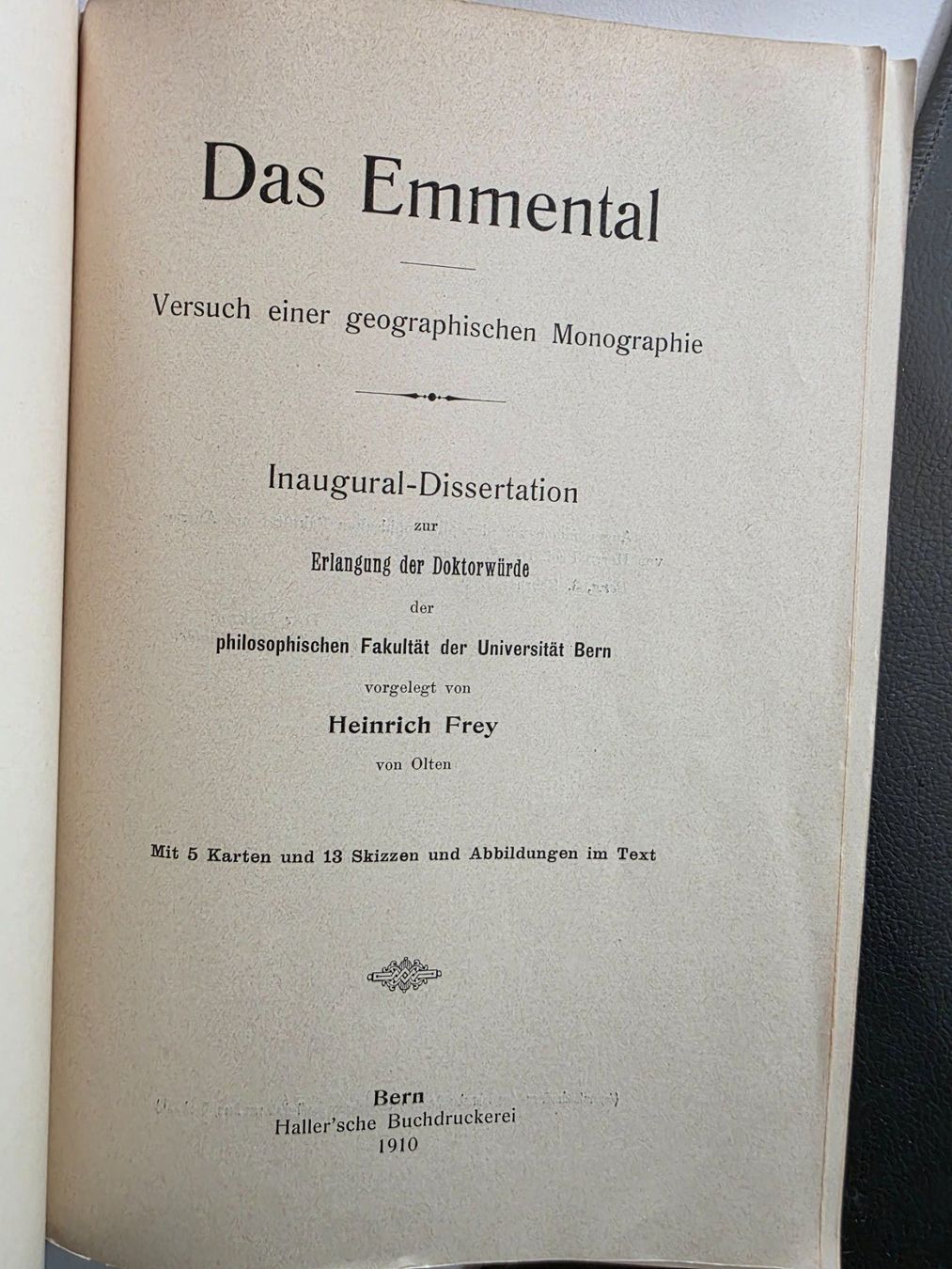 Bücher: Das Emmental Versuch einer geographischen Monographie 1910 – Gebraucht aus Walterswil BE von Lonitti 6
