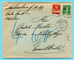 Brief NN von Nesslau nach Ennetbühl 1915 - Abs: Lehr-Amt