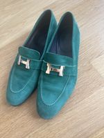 Loafers Damen Gruen Leder Gr. 39 guter Zustand