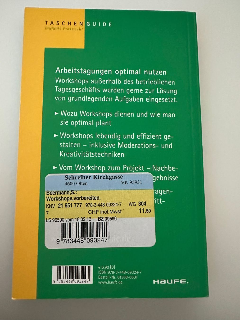 Bücher: Workshops vorbereiten, durchfuehren, nachbereiten – Neu (gemäss Beschreibung) aus Olten von MattRed 1