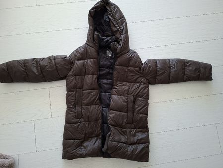 Damen Steppjacke mit Kapuze braun Grösse XS guter Zustand
