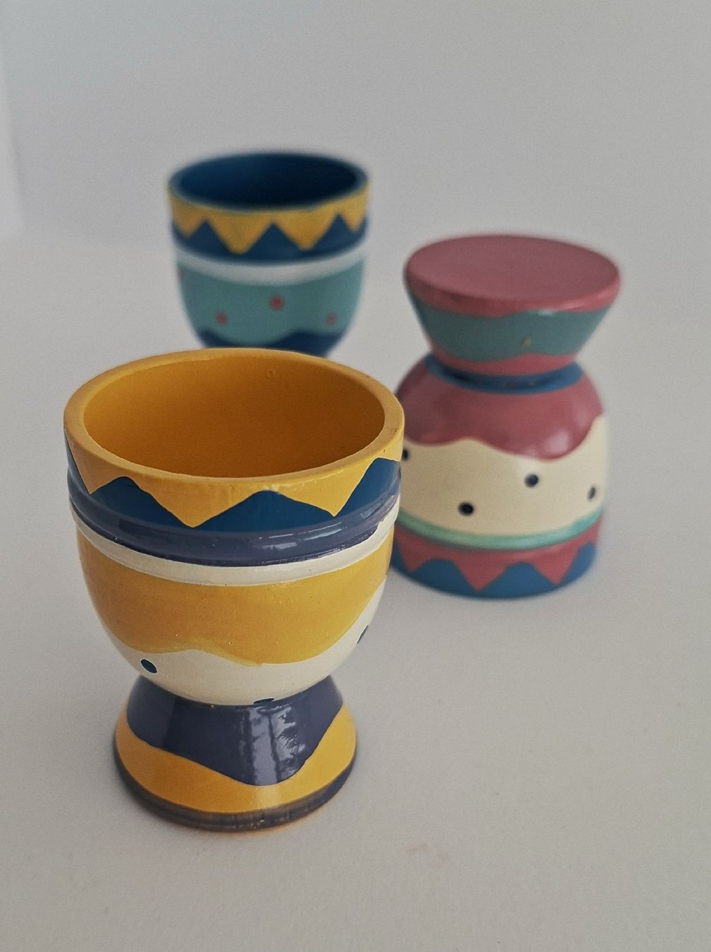 Altre Stoviglie: 3 Eierbecher aus Holz – Usato da Dietikon venduto da Magi2 2