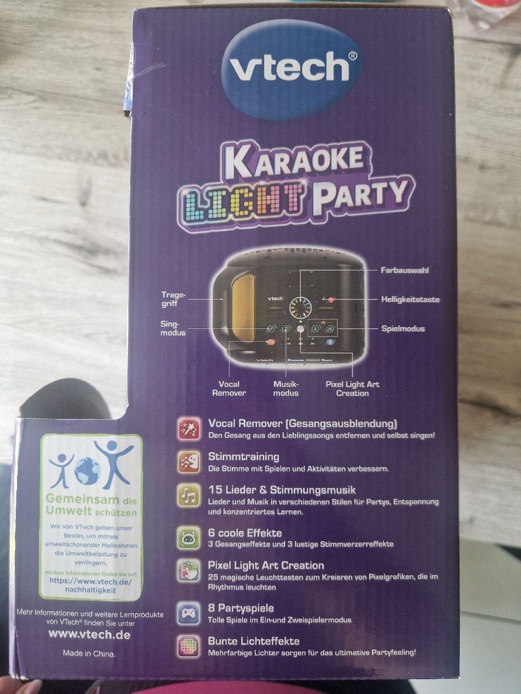 Vtech Giocattoli: Système karaoké VTech LightParty avec deux micros / Allemand – Nuovo e nell'imballaggio originale da Yverdon-les-Bains venduto da car_2nzz 3
